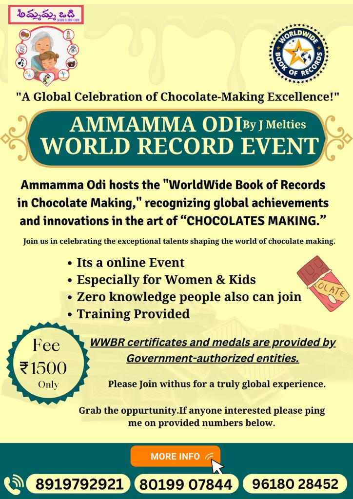 A Global Celebration of Chocolate - Making Excellence - AMMAMMA ODI By J Melties | World Record Event | Mana Voice Events 