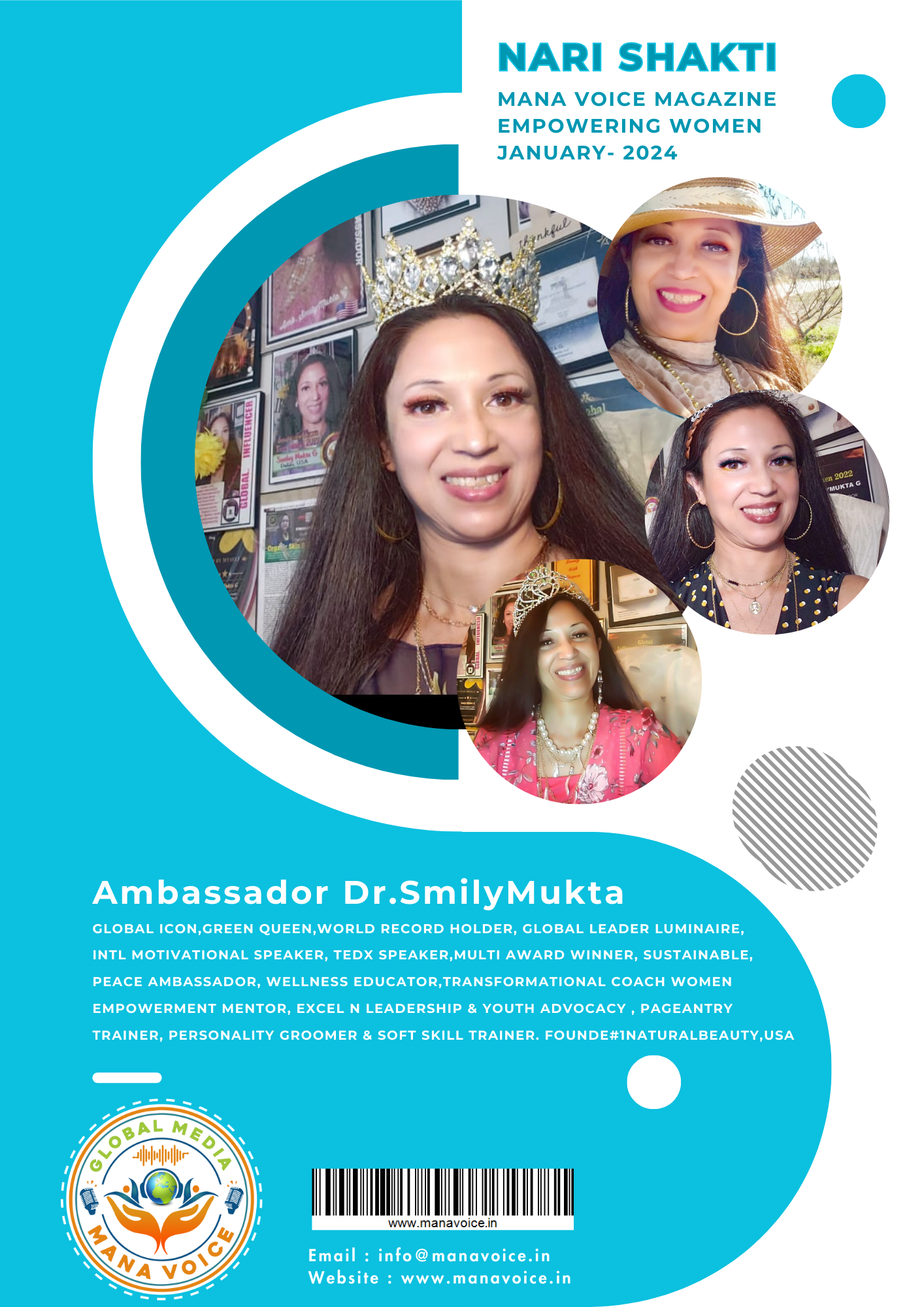 Amb.SmilyMukta from USA : The Green Queen Inspiring Change | Nari Shakti - Empowering Women | Mana Voice