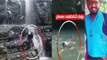 A student died in Talakona Falls after going for a swim and getting his head stuck between rocks