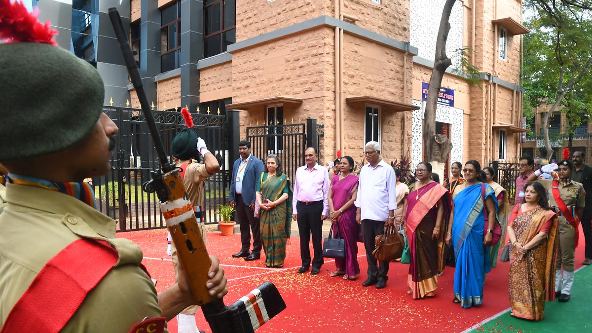 A visiting panel from NAAC assesses Andhra University in Visakhapatnam