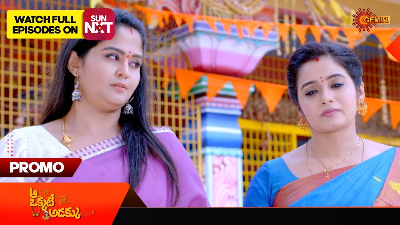 Aa Okati Adakku - Promo |03 May 2024 | Telugu Serial | Gemini TV| Mana Voice TV