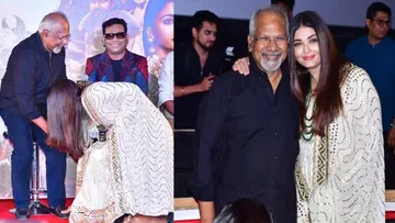 Aishwarya bowed at Mani Ratnam feet