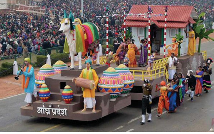 AP Tableau Andhra Pradesh Secures 3rd Place in Republic Day Parade CM Chandrababu Reacts