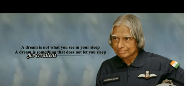 Motivational song/DR. APJ ABDUL KALAM motivation song/jvv creations.