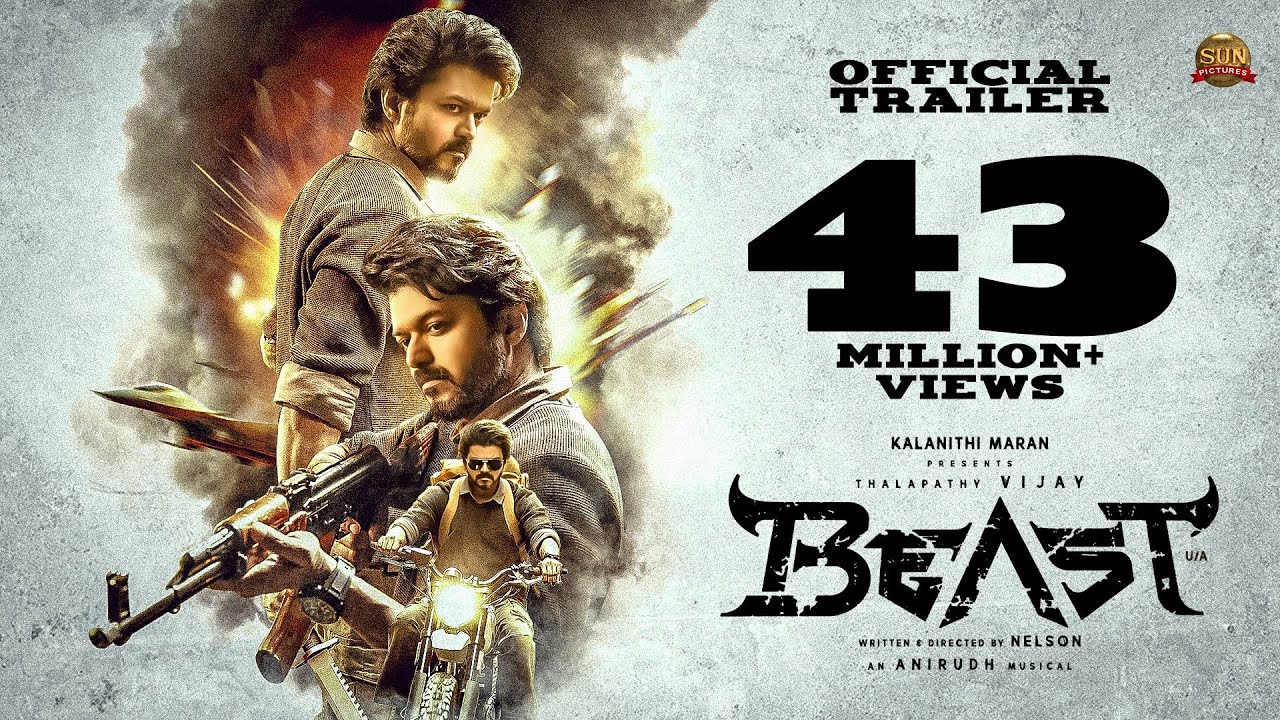 Beast - Official Trailer (Telugu) | Thalapathy Vijay | Sun Pictures | Nelson | Anirudh | Pooja Hegde