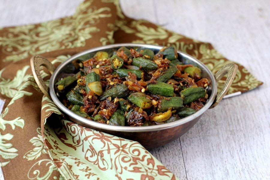 Bhindi fry recipe Telugu and English