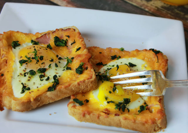 Cheese Egg Toast Recipe in Telugu and English