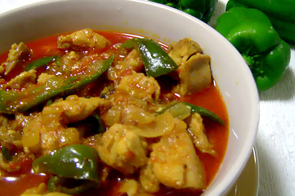 Chicken capsicum recipe recipe in Telugu and English