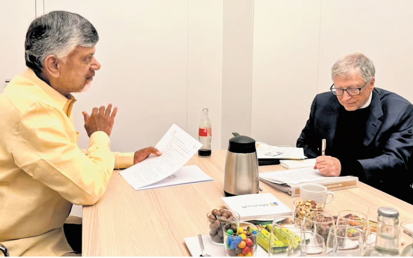 CM Chandrababu Naidu Meets Bill Gates to Discuss Health and AI Partnerships for Andhra Pradesh