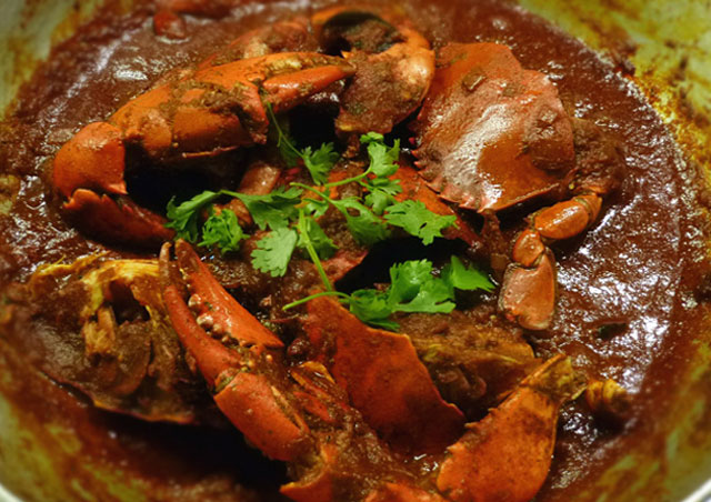 Crab curry Recipe in Telugu and English