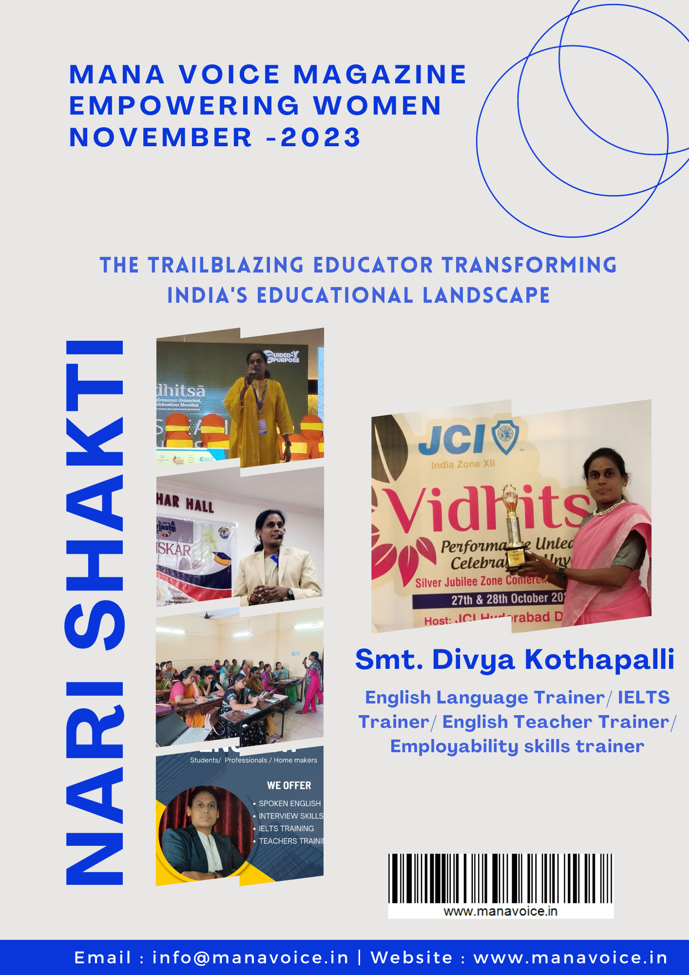 Divya Kothapalli: The Trailblazing Educator Transforming India's Educational Landscape | Nari Shakti - Empowering Women | Mana Voice