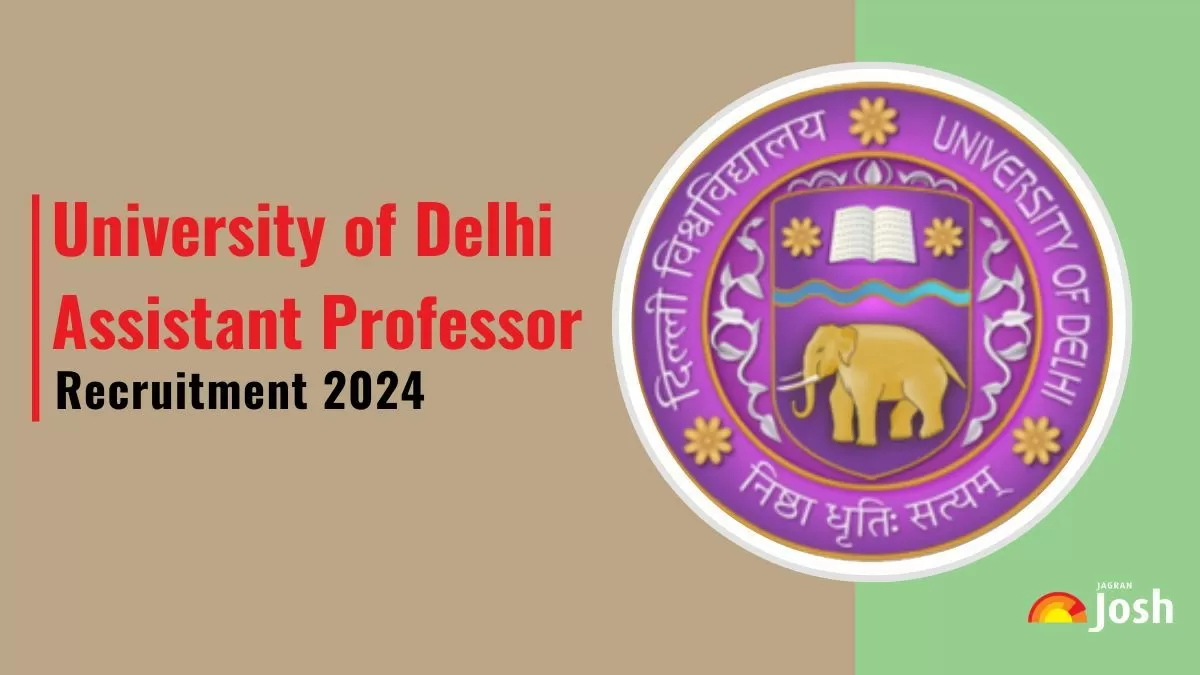 DU Assistant Professor Recruitment 2024 Apply Online for 20 Vacancies Eligibility and Details Inside