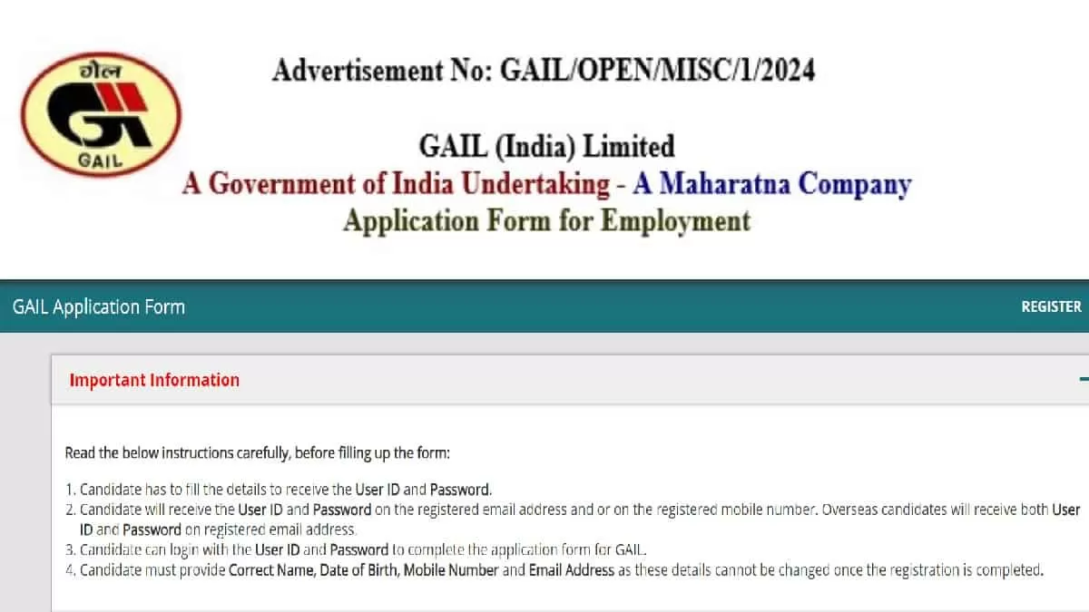 GAIL Recruitment 2024 Apply Online for 391 Non Executive Positions at gailonline.com