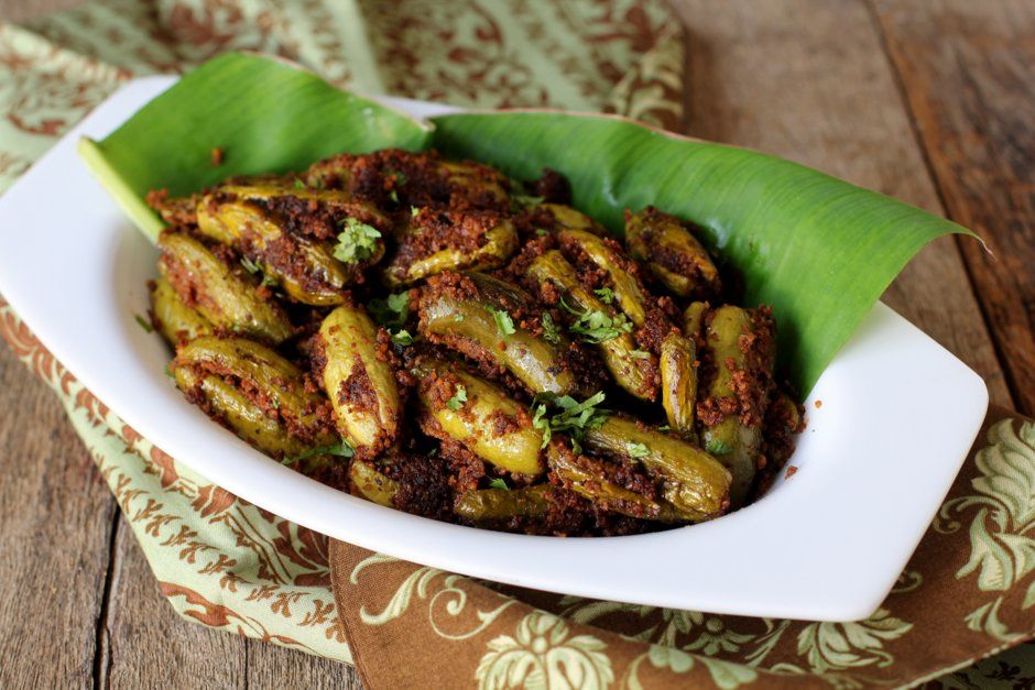 Gutti dondakaya recipe  Andhra style stuffed tindora fry in Telugu and English