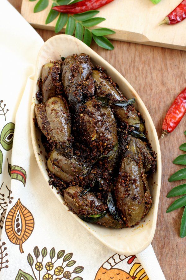 Gutti vankaya fry  Andhra style stuffed brinjal fry recipe in english and telugu