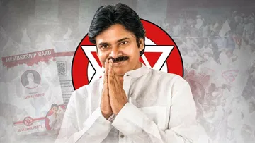 Huge preparations for the Jana Sena Avirbhava Sabha.. Pawan reached the stage in a Varahi vehicle.. From there the yatra was started..!