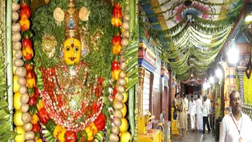 It is believed that the magnificent Shakambari festival at Durgamma temple will remove calamities and bring rains