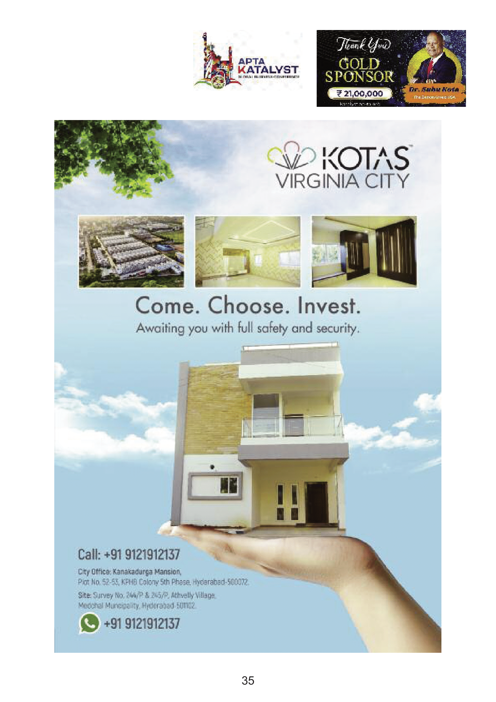 Kotas Virginia City - Premium Gated Community Villas |Dr.subu kota