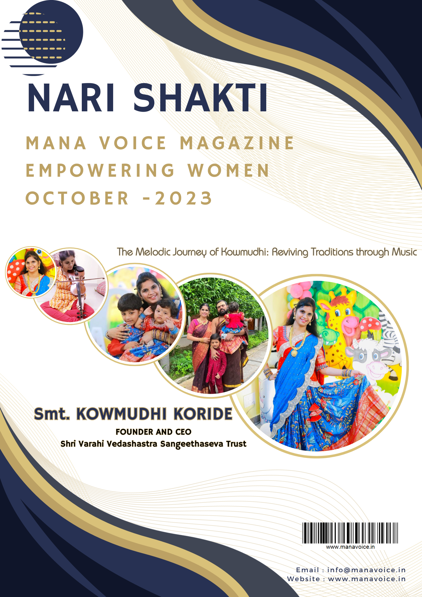 The Melodic Journey of Kowmudhi: Reviving Traditions through Music | Nari Shakti - Empowering Women | Mana Voice