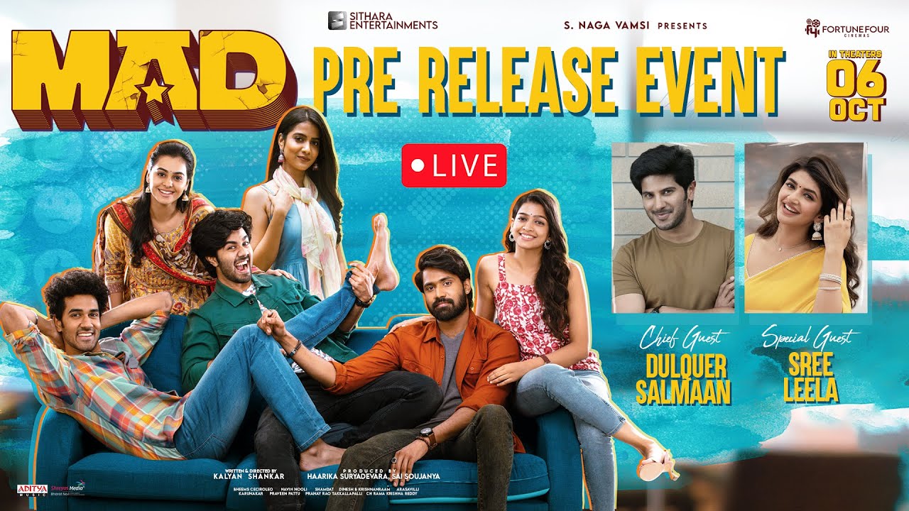 LIVE Coverage of MAD Pre-Release Event with Dulquer Salmaan and Sree Leela