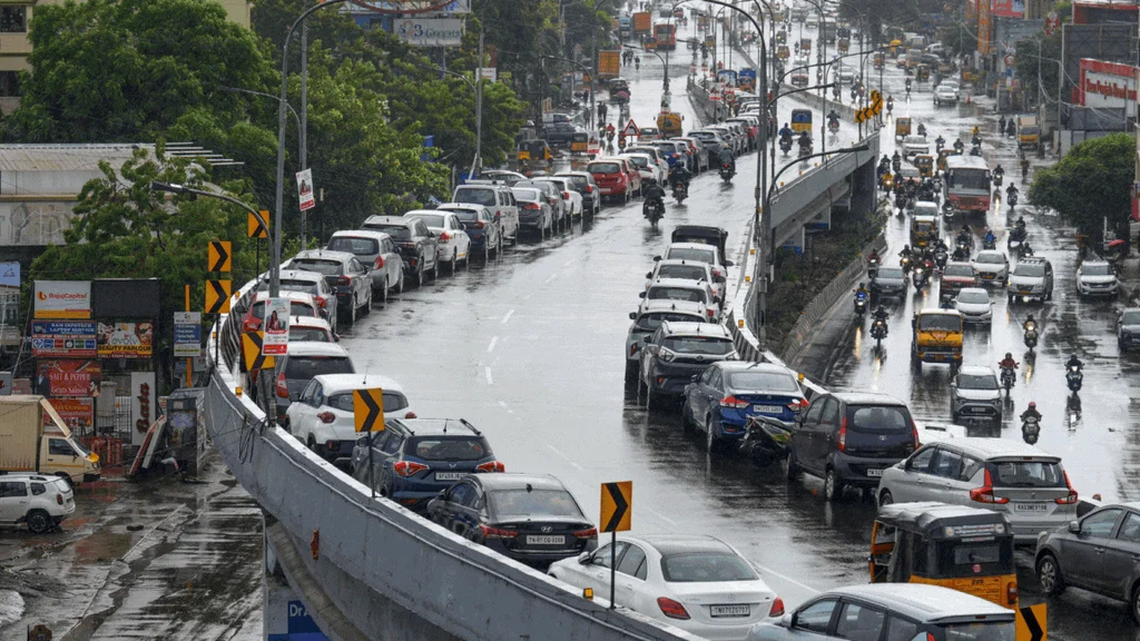 Low Pressure System Triggers Flooding in Parts of Chennai Red Alert Issued for October 16 and 17 as Northeast Monsoon Begins