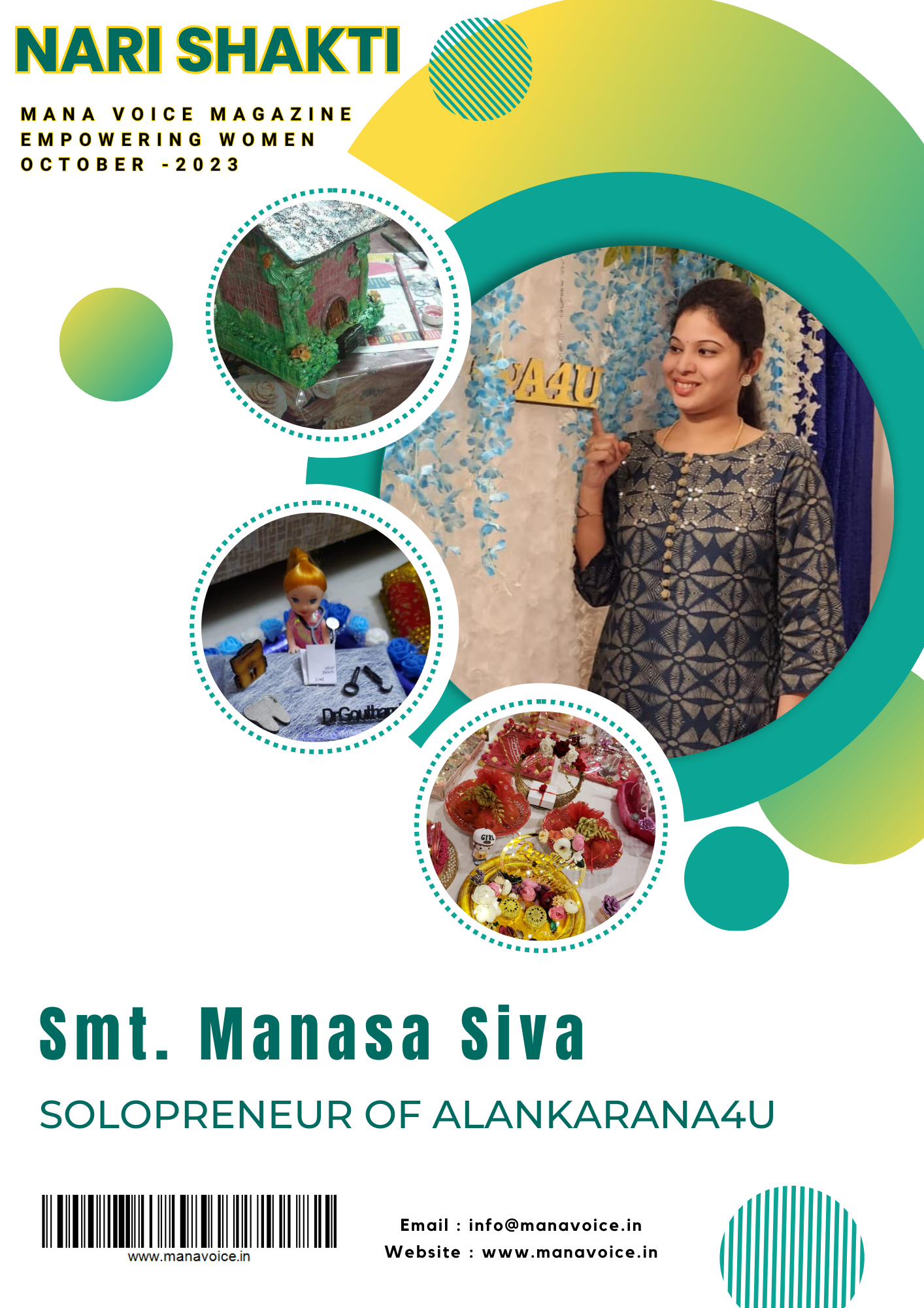 Manasa Siva: Empowering Women and Unleashing Creativity | Nari Shakti - Empowering Women | Mana Voice