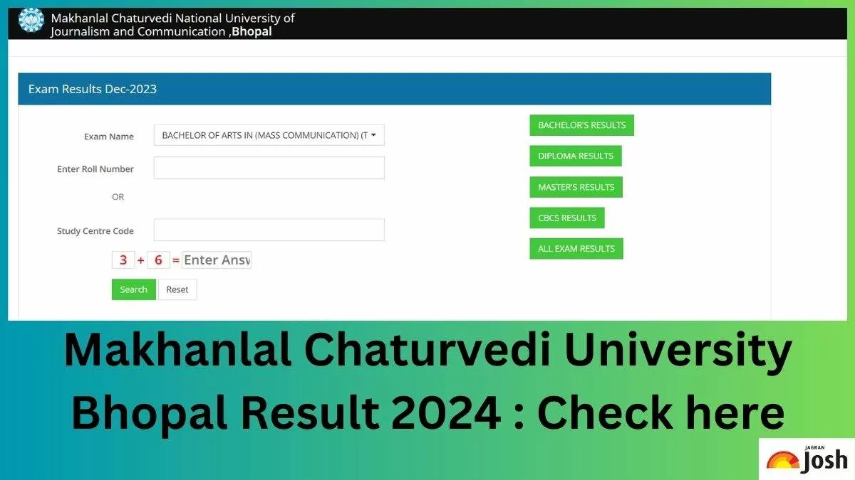 MCU Bhopal Result 2024 OUT at mcu.ac.in Download UG and PG Even Semester Marksheet