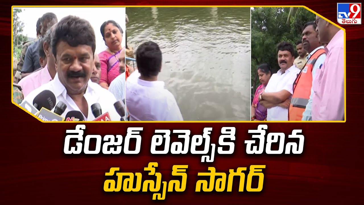 Minister Talasani inspects Hussain Sagar as lake fills to capacity