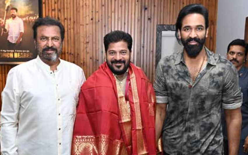 Mohan Babu and Manchu Vishnu Meet Telangana Chief Minister Revanth Reddy