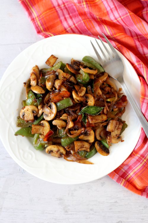 Mushroom Pepper Fry