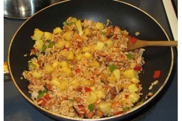 Pineapple Pride Rice Recipe in Telugu and English