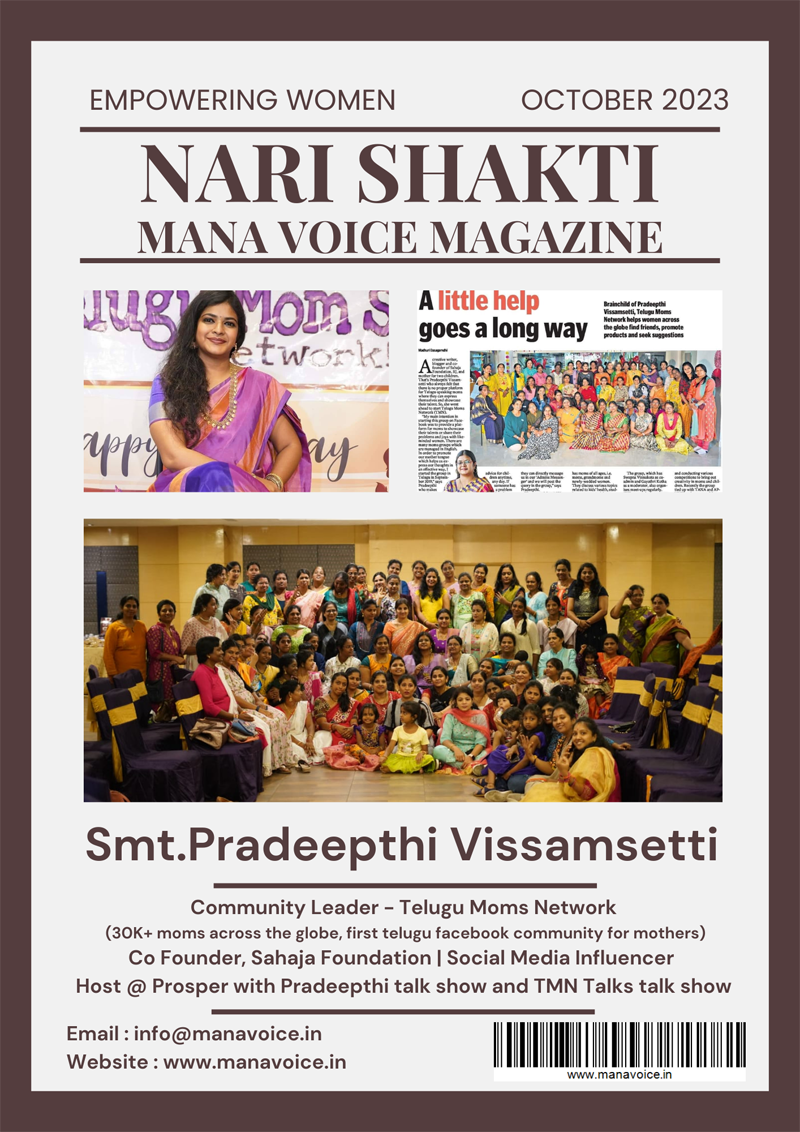 Empowering Telugu Moms Globally Through Community,Influence, and Advocacy - Pradeepthi Vissamsetti | Nari Shakti - Empowering Women | Mana Voice