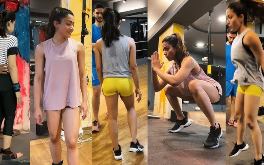 Rashmika Mandanna Always Finds a Way to Workout