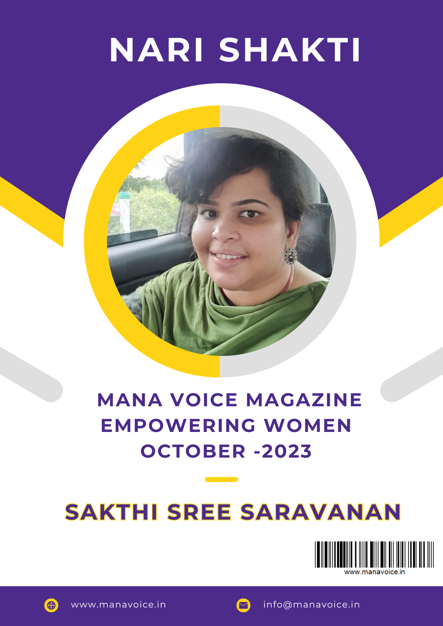 Harmonies of Excellence: The Multifaceted Journey of Sai Sakthi Sarvi | Nari Shakti - Empowering Women | Mana Voice