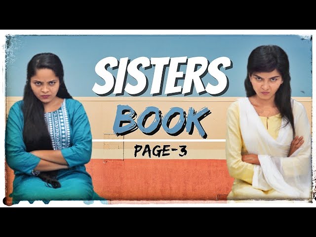 Sisters book || Page 3 || Niha sisters || Sisters series || Comedy || Manavoice Webseries