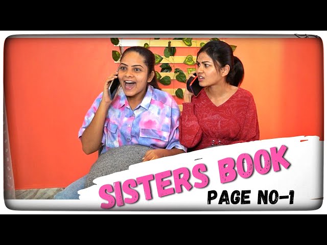 Sisters book || page-1 || Sisters series ||Niha Sisters || Comedy || Manavoice Webseries