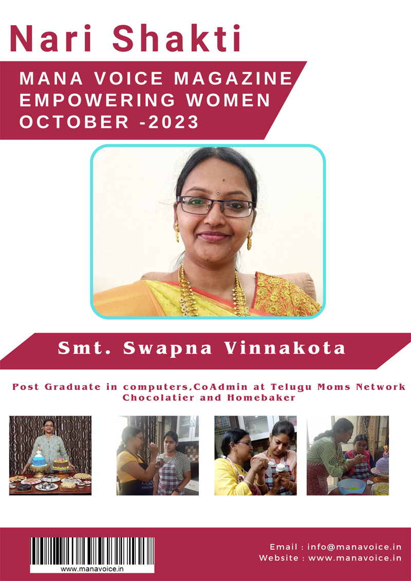 Empowering Flavors: The Entrepreneurial Journey of Swapna Vinnakota in the World of Chocolate | Nari Shakti - Empowering Women | Mana Voice