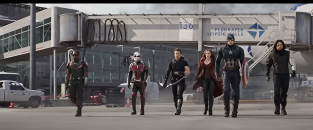 Team Iron Man vs Team Cap - Airport Battle Scene - Captain America: Civil War - Movie CLIP HD