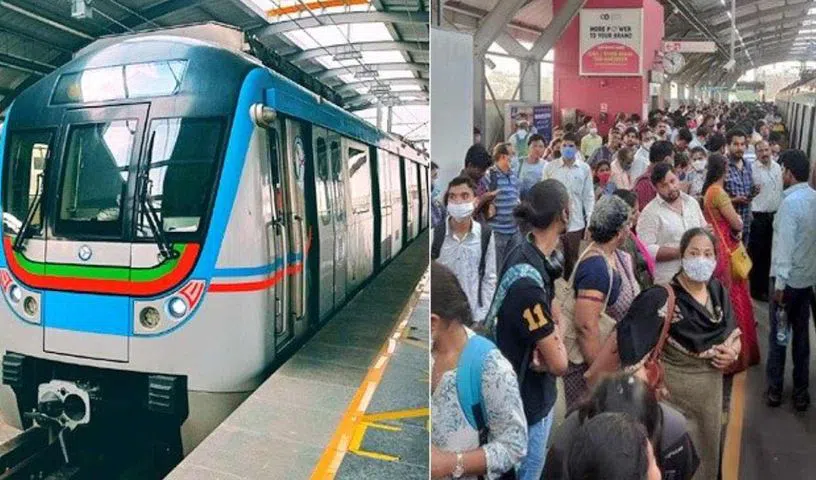 The historical record of Hyderabad Metro train is 5 lakh 10 thousand passengers in a single day