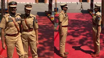 Trainee IPS daughter salutes DGP's father... Netizens say these are unforgettable moments for both.