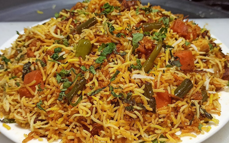 Vegetable Biryani Recipe in Telugu & English