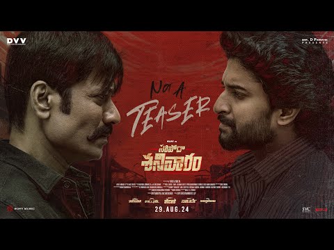 Video Saripodhaa Sanivaaram Official Preview Featuring Nani Priyanka SJ Suryah