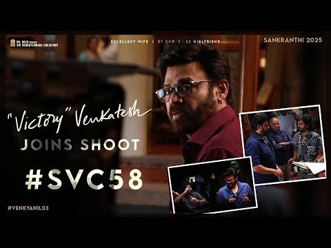 Video Victory Venkatesh Joins the Shoot with Anil Ravipudi