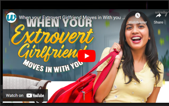 When your Extrovert Girlfriend Moves in With you | Wirally Originals | Tamada Media